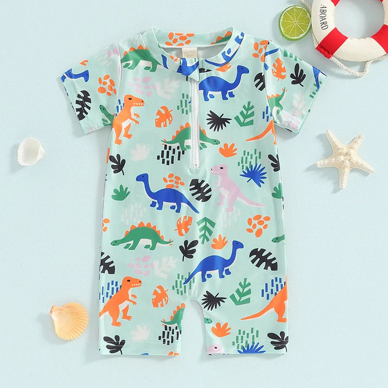 Dinosaur Jungle Swimsuit for Baby & Toddler Boys – Bitsy Bug Boutique