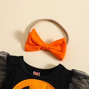 Pumpkin Witch Dress & Headband Costume