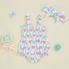 Summer 4th of July Romper & Bow