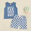 Fly Little Guy Checkered Outfit