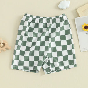 Checkered Swim Shorts