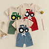 Fuzzy Tractor T-shirt & Shorts