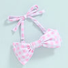 Patterned Bow Baby Bikini