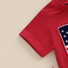 USA Fuzzy Flag T-shirt & Shorts