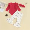 Holly Heart Flare Pants Outfit