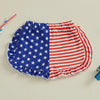 Ruffled USA Shorts