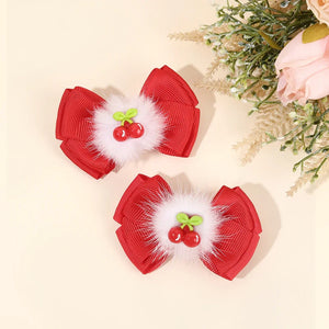 2 Pack Fruit Hair Clips