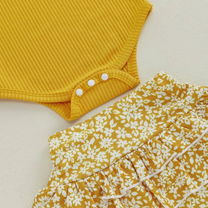 Ruffled Yelena Floral Outfit & Headband