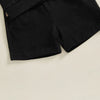 Solid Hoodie Top & Shorts