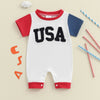 USA Color Patch Romper