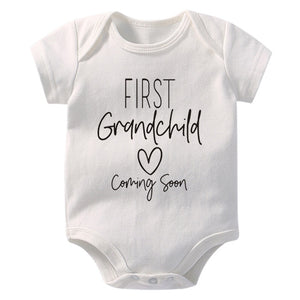First Grandchild Coming Soon Onesie