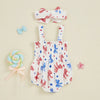 Summer 4th of July Romper & Bow
