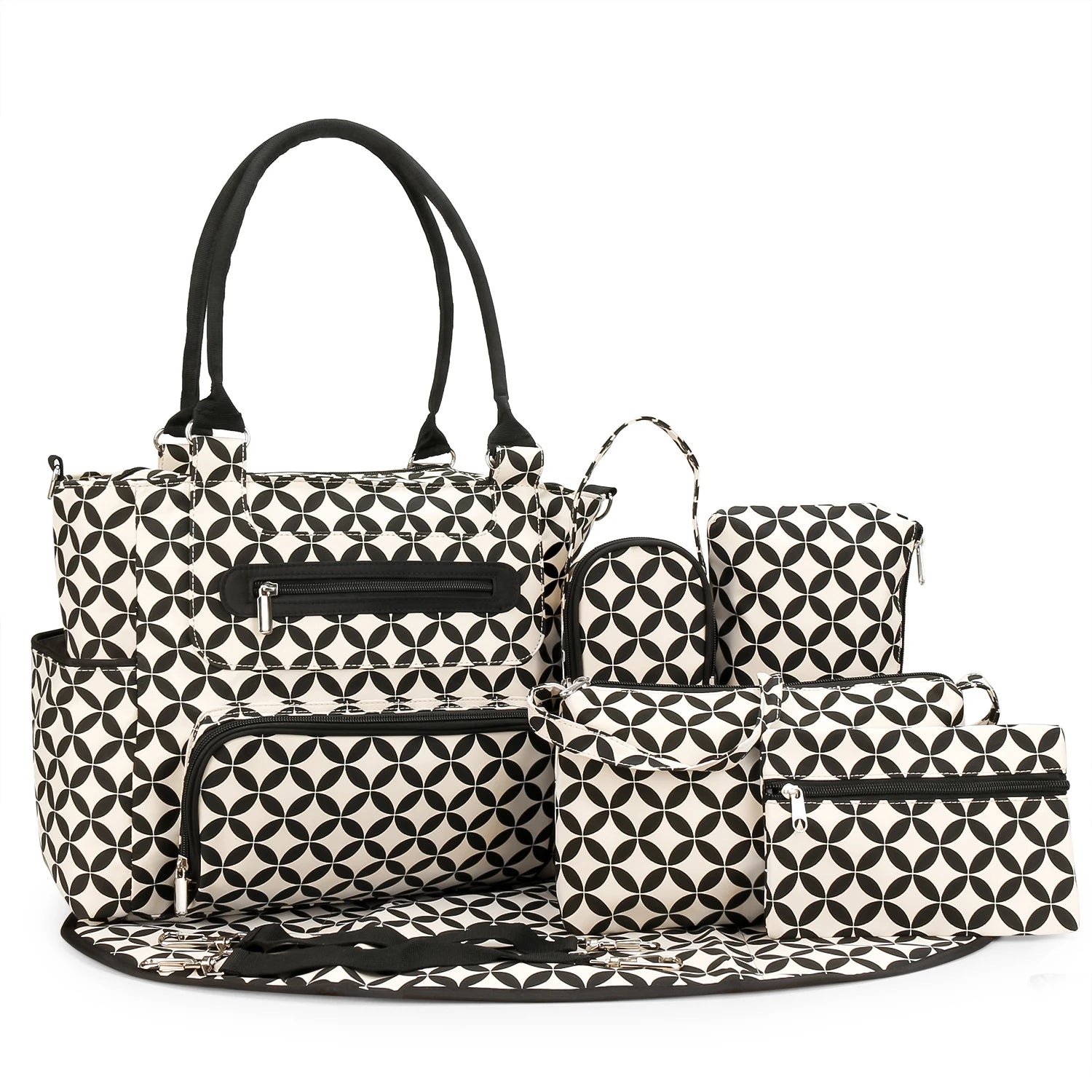 7 Piece Dahlia Diaper Bag