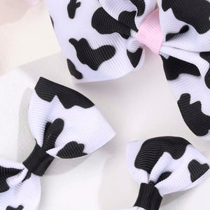 3 Piece Cow Headband & Clips
