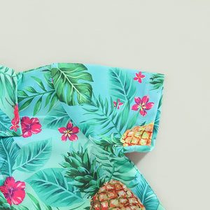 Tropical Button Shirt & Shorts