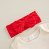 Merry Christmas Ruffles Romper & Headband