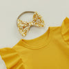 Ruffled Yelena Floral Outfit & Headband