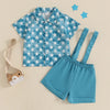 Button Up Stars Suspender Outfit