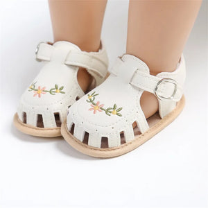 Floral Buckle Sandals