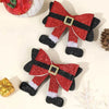2 Pack Santa Christmas Clips