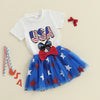 USA Star Skirt Outfit