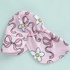 Summer Pink Long Sleeve Swimsuit & Hat
