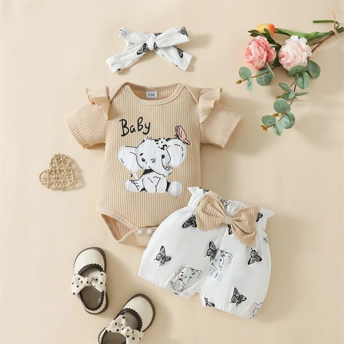 Baby Elephant Butterfly Outfit