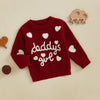 Knitted Daddy's Girl Heart Sweater