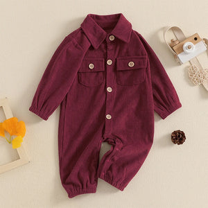 Solid Smith Corduroy Romper