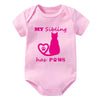 My Sibling Has Paws Cat Onesie
