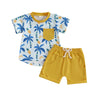 Palm Tree Pocket Shirt & Shorts