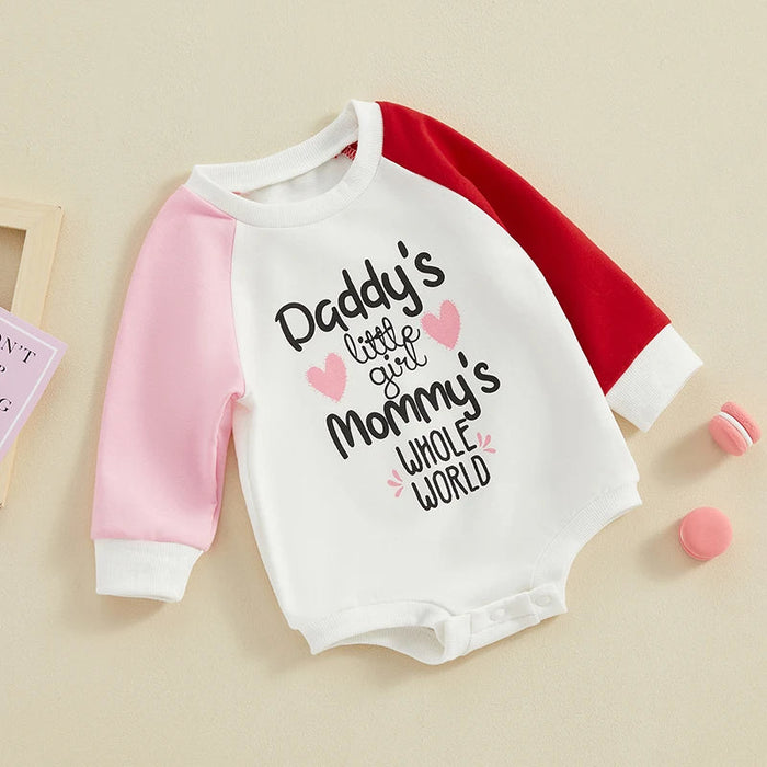 Daddy's Little Girl Mommy's Whole World Onesie