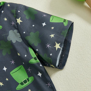 Lucky Leprechaun Hats Bow Tie Outfit