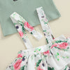 Daddy's Girls Floral Skirt Outfit