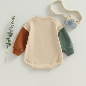 Color Patch Long Sleeve Onesie