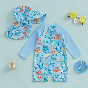 Ocean Waters Swimsuit & Hat