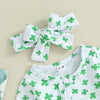 Clover Ruffled Footie Onesie & Bow