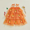 Layered Carrot Easter Dress