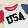 USA Color Patch Romper