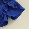 Solid Ribbed Ruffled Skort Outfit