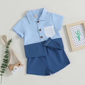 Button Up Pocket Top & Shorts