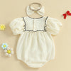 Elegant Ellie Bow Romper & Headband