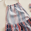 USA 4th of July Romper & Bow