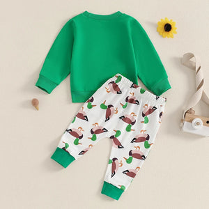 Fuzzy Mallard Top & Pants