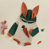 Carrot Bunny Ear Hoodie Onesie