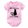 My Sibling Has Paws Cat Onesie