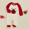 Lady Bug Love Embroidered Onesie