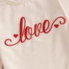 Love Embroidery Onesie