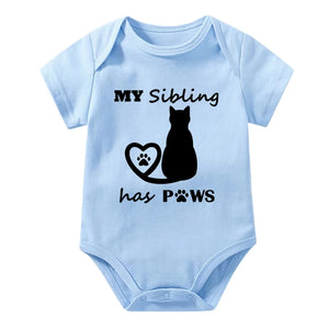My Sibling Has Paws Cat Onesie