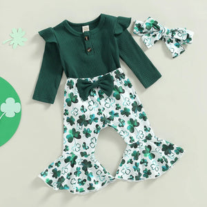 Lucky Girl Clover Outfit & Bow